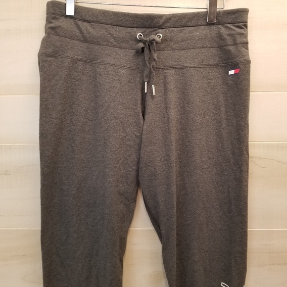{L} Tommy Hilfiger Sport Gray Drawstring Jogger Pant Women's - Picture 8 of 11